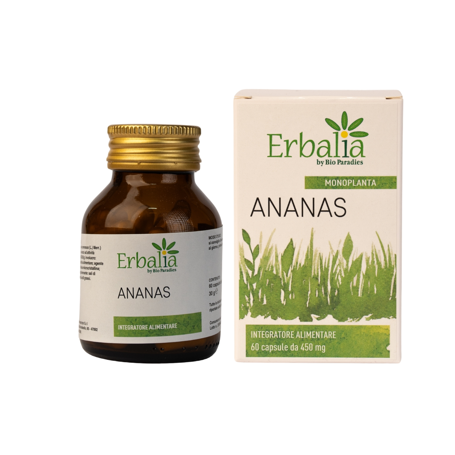 Ananas, 60 Kapseln, Erbalia 