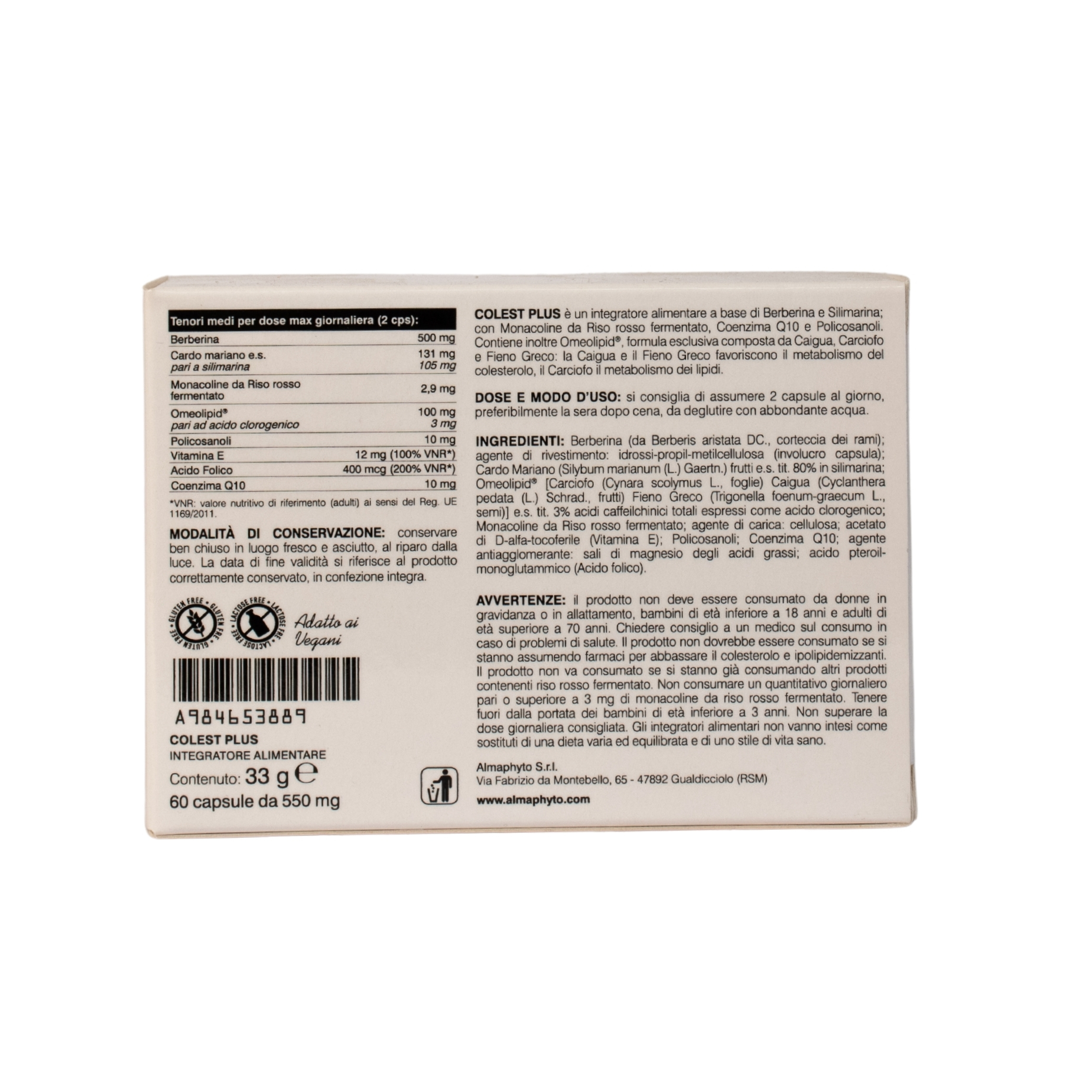 Colest plus 60 Kapseln, Erbalia