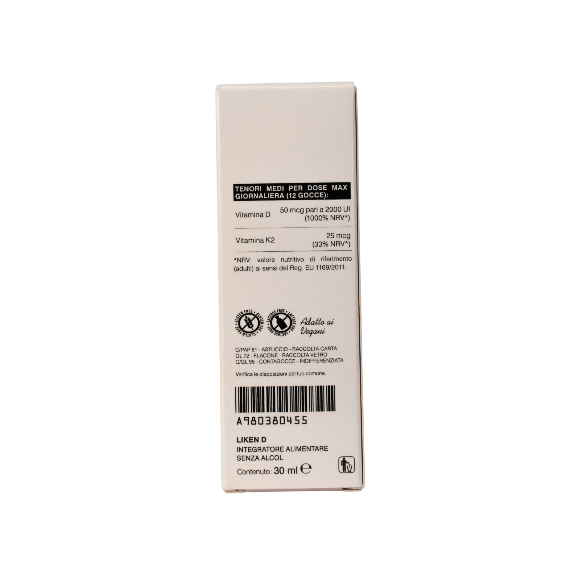  LIKEN D – VITAMIN D3 UND K2  - 30 ML